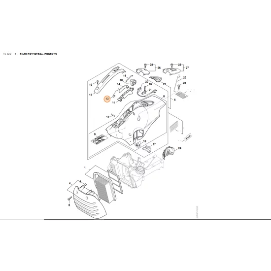 STIHL  Sprężyna ramieniowa 4238 182 4500